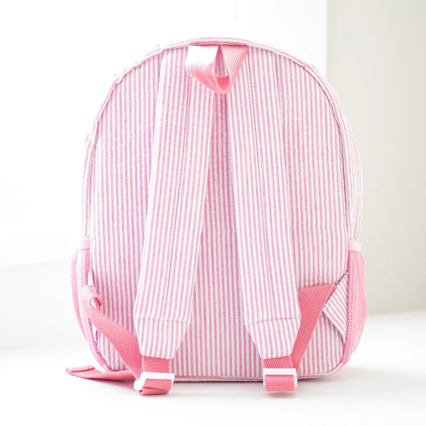 Personalized Seersucker Backpack